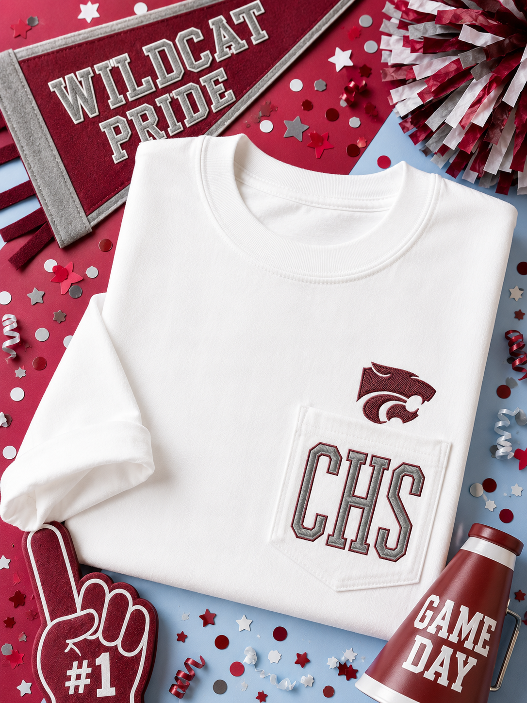CHS Wildcat Pocket tee