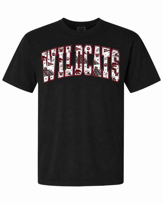 Central Wildcat Southern Spirit Applique Tee
