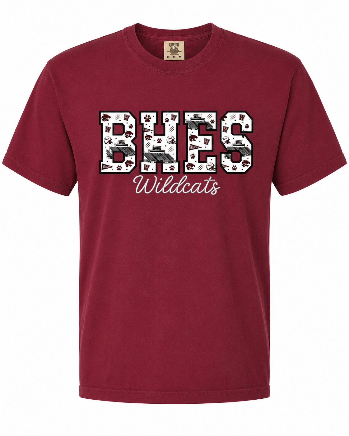 Central School Initial Southern Spirit Applique Tee