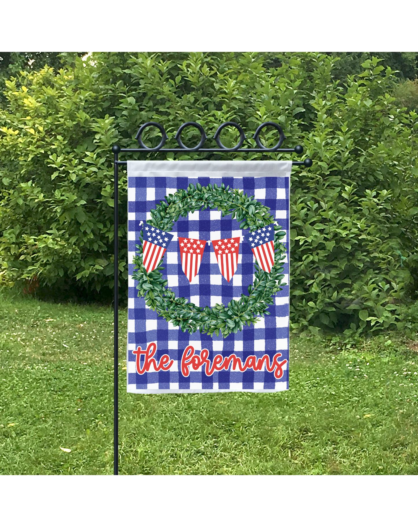 Red White & Blue Garden Flag