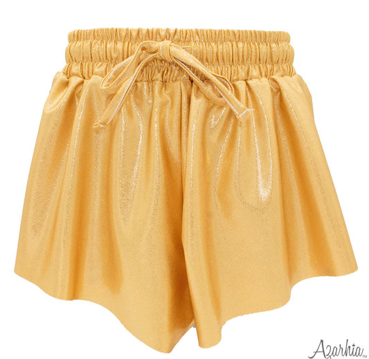 Gold Shimmer Butterfly Shorts - MUDBUGSBTQ