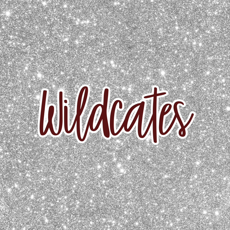 Glitter Wildcats Button - MUDBUGSBTQ