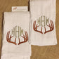 Monogram Deer Antler Burp Cloth - MUDBUGSBTQ