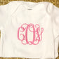 Girls Monogram Onesie - MUDBUGSBTQ