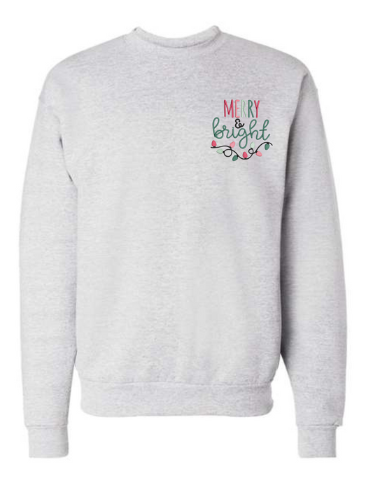 Merry & Bright Lights Sweatshirt - MUDBUGSBTQ