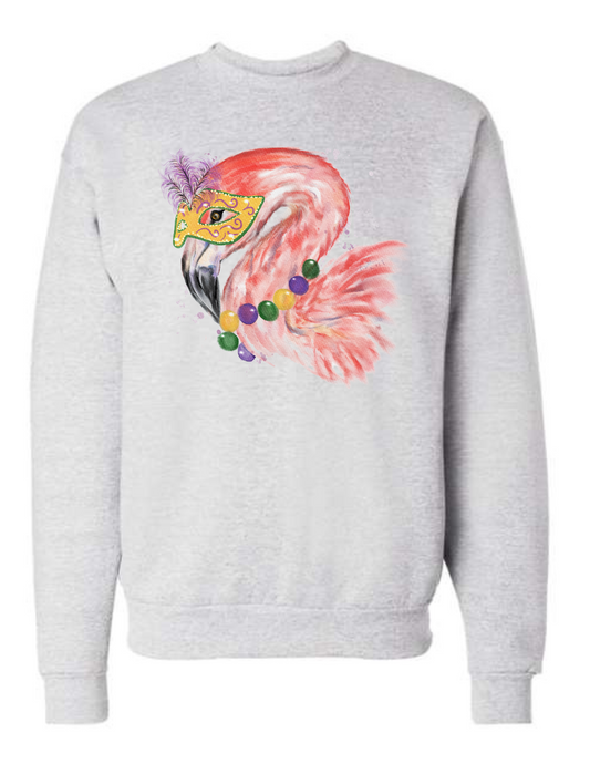 Mardi Flamingo Sweatshirt - MUDBUGSBTQ