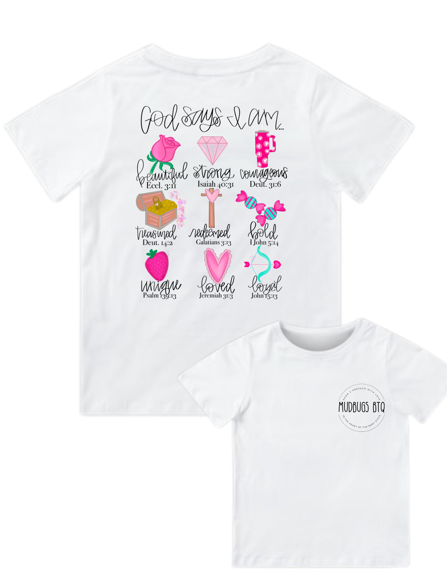 God Says I Am Shirt - Valentines - MUDBUGSBTQ