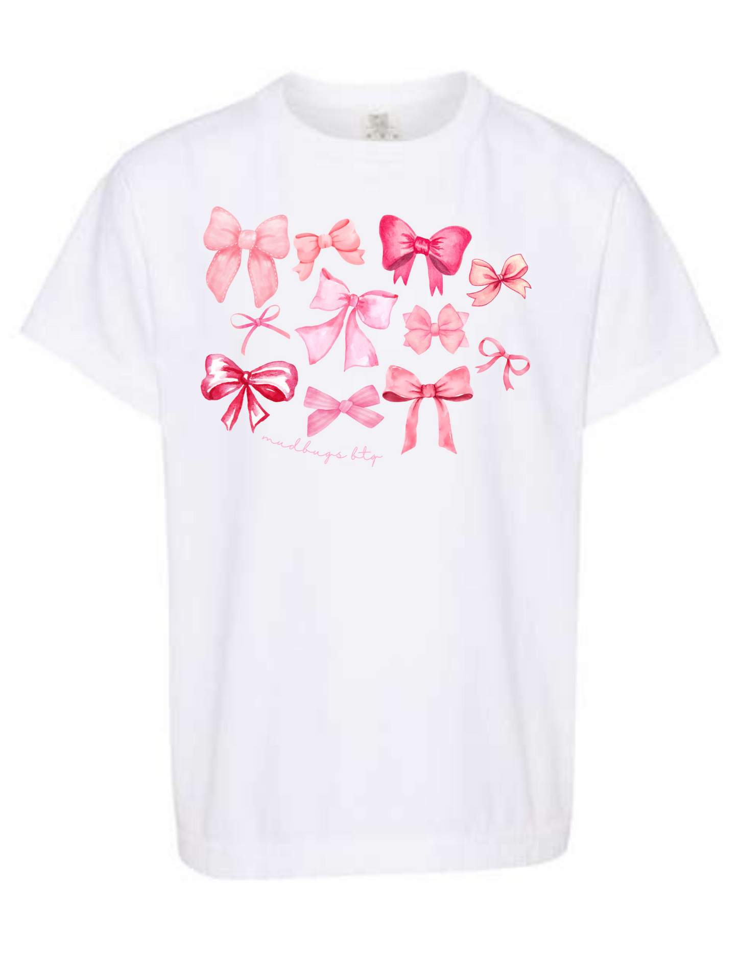 Pink Bows Tee - MUDBUGSBTQ