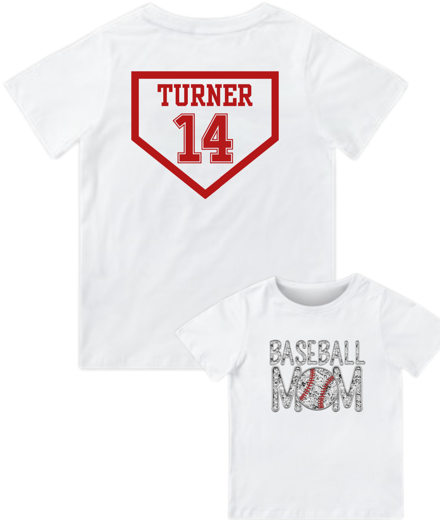 Custom Ball Number/Baseball Mom Tee - MUDBUGSBTQ