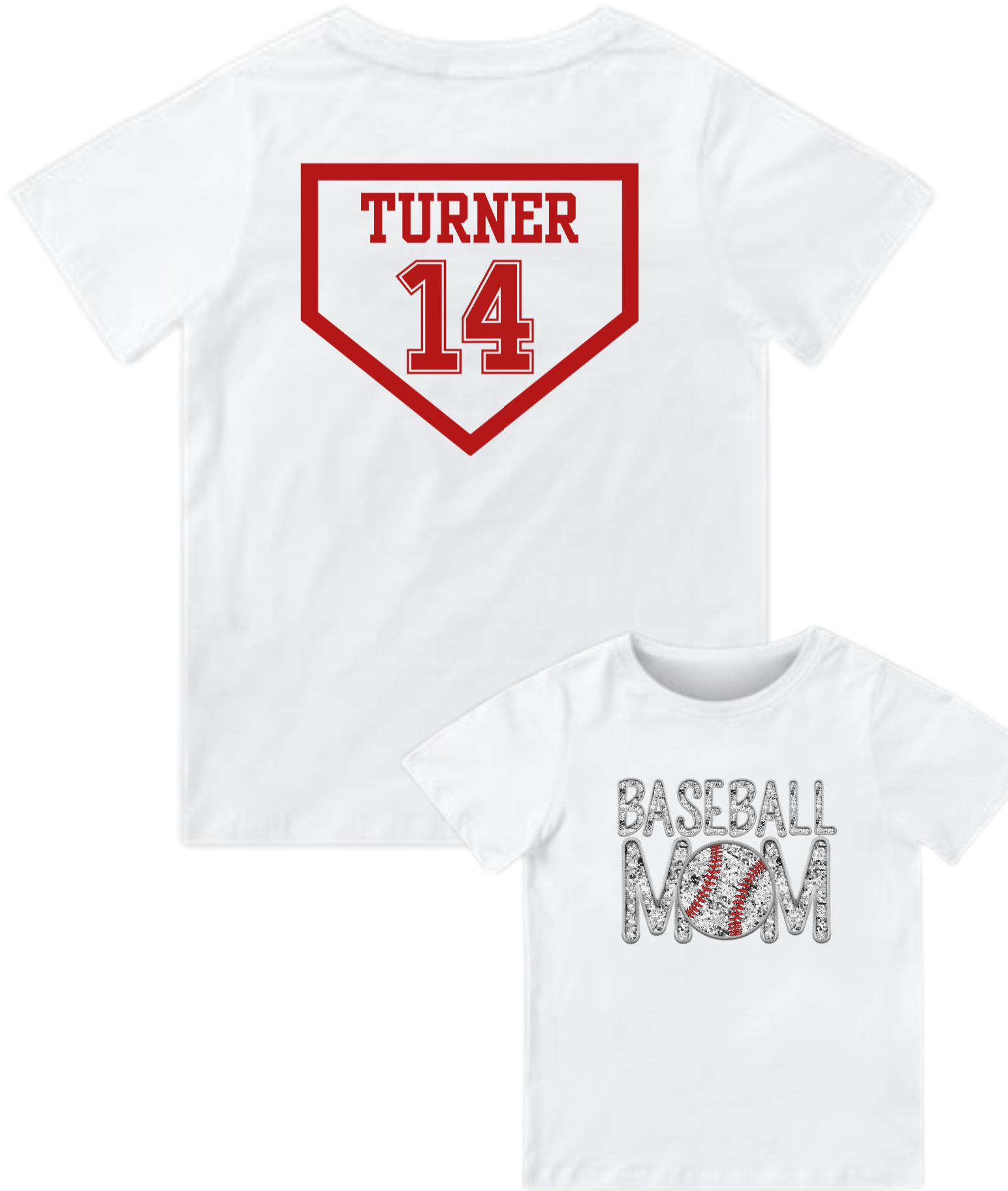 Custom Ball Number/Baseball Mom Tee - MUDBUGSBTQ