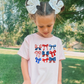 Girls Red White & Blue Bows Shirt - MUDBUGSBTQ