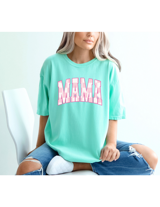 Pink Mama Checkered Tee - MUDBUGSBTQ