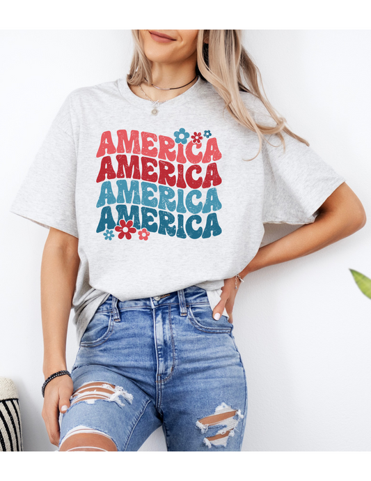 Groovy America Tee - MUDBUGSBTQ