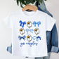 Girls Custom Mascot & Bows Tee - MUDBUGSBTQ
