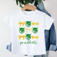 Girls Custom Mascot & Bows Tee - MUDBUGSBTQ