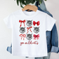 Girls Custom Mascot & Bows Tee - MUDBUGSBTQ