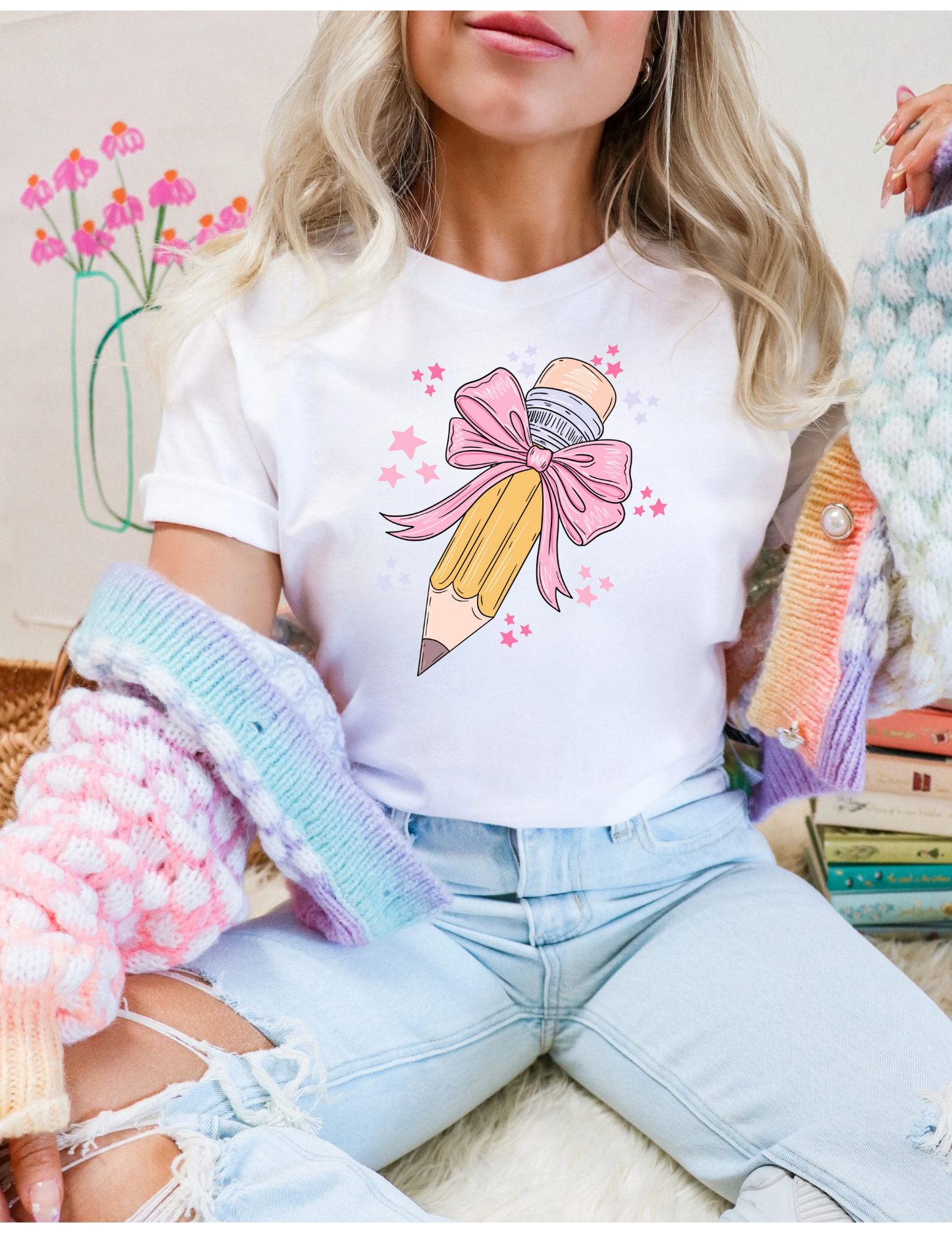 Pencil Bow Tee