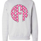 Pink Checkered Monogram Sweatshirt - MUDBUGSBTQ