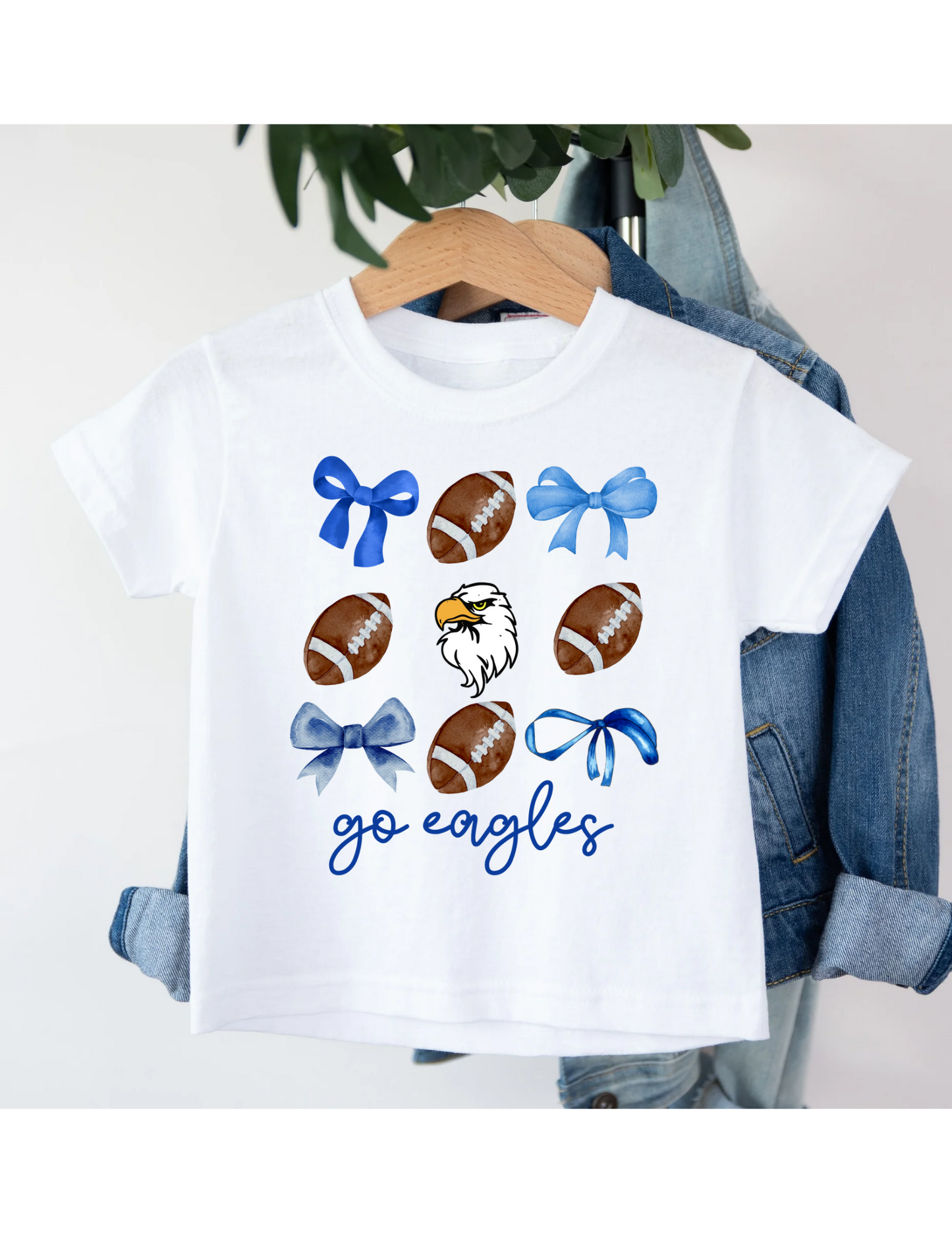 WHOLESALE Custom Bows Football Mascot Tee