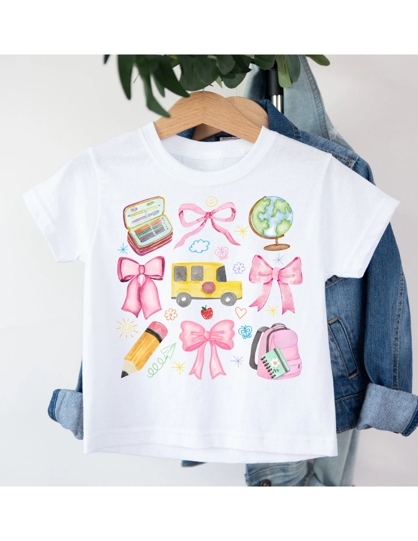 School & Bows Tee