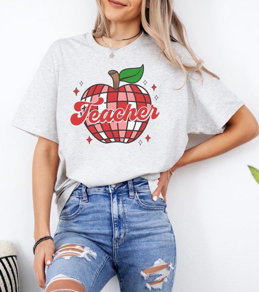 Vintage Teacher Apple Tee