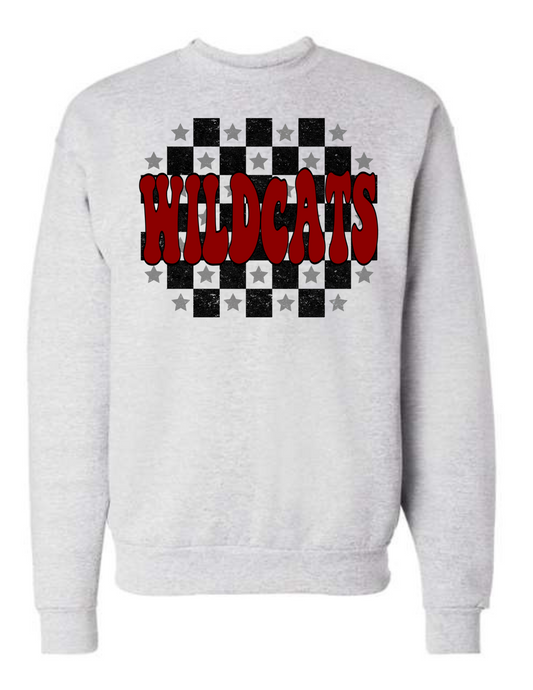 Wildcats Checkered Sweatshirt