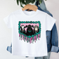 Girls Cow Fringe Tee - MUDBUGSBTQ