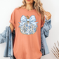 Blue Floral Pumpkin Shirt - MUDBUGSBTQ