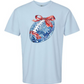 Blue & Red Football Tee - MUDBUGSBTQ