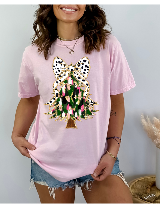 Colorful Christmas Tree Tee