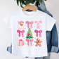 Pink Christmas Bow Tee - MUDBUGSBTQ