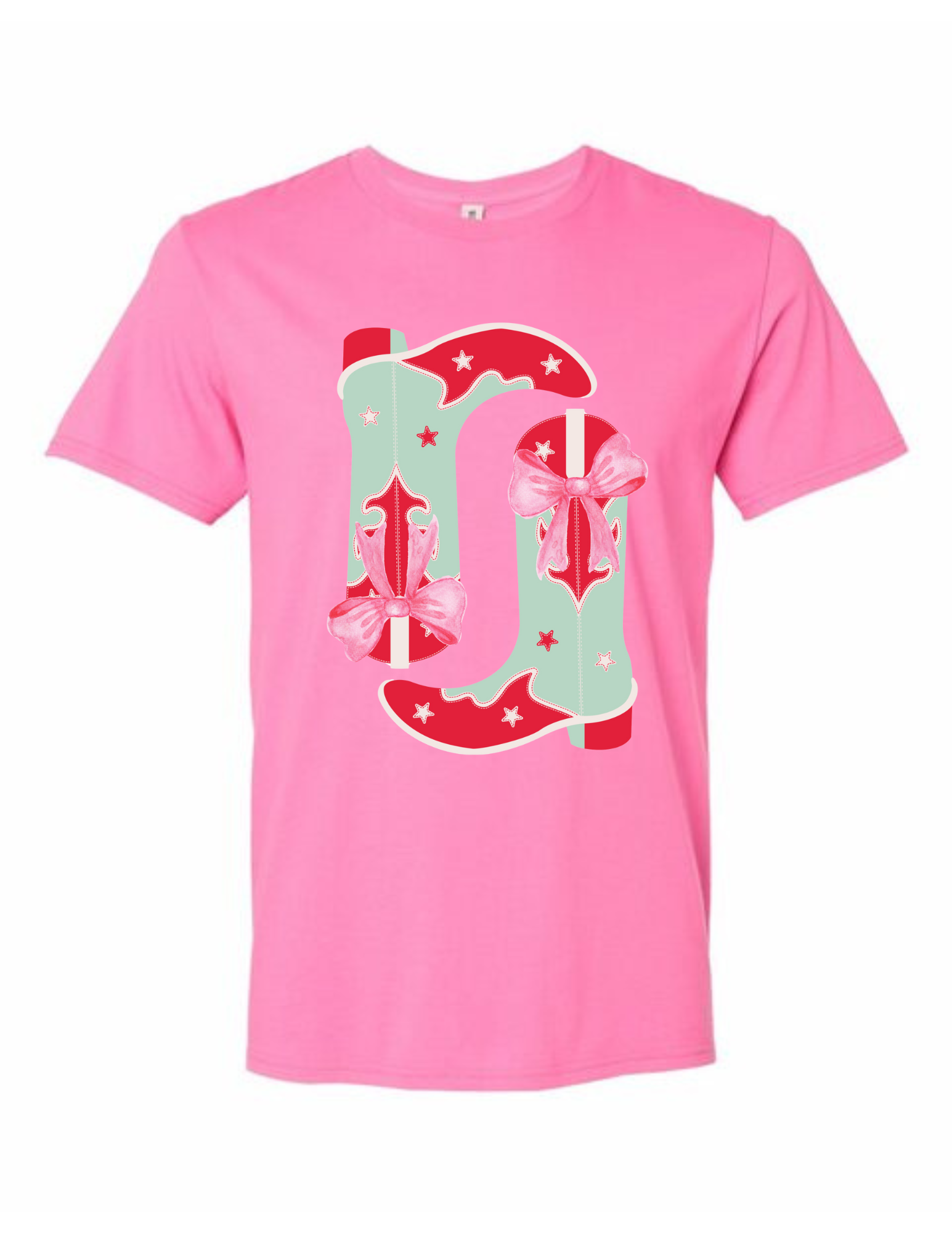 Bright Christmas Boots Tee - MUDBUGSBTQ