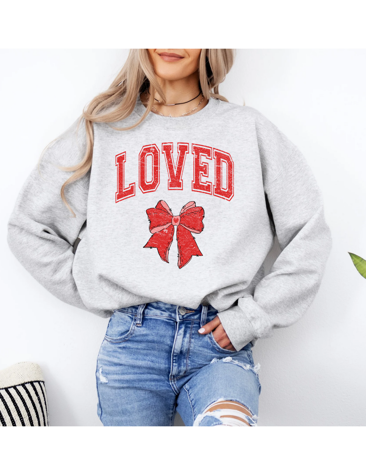 Loved Bow Sweatshirt