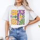 Floral Fleur De Lis Tee on Ash Gray - MUDBUGSBTQ