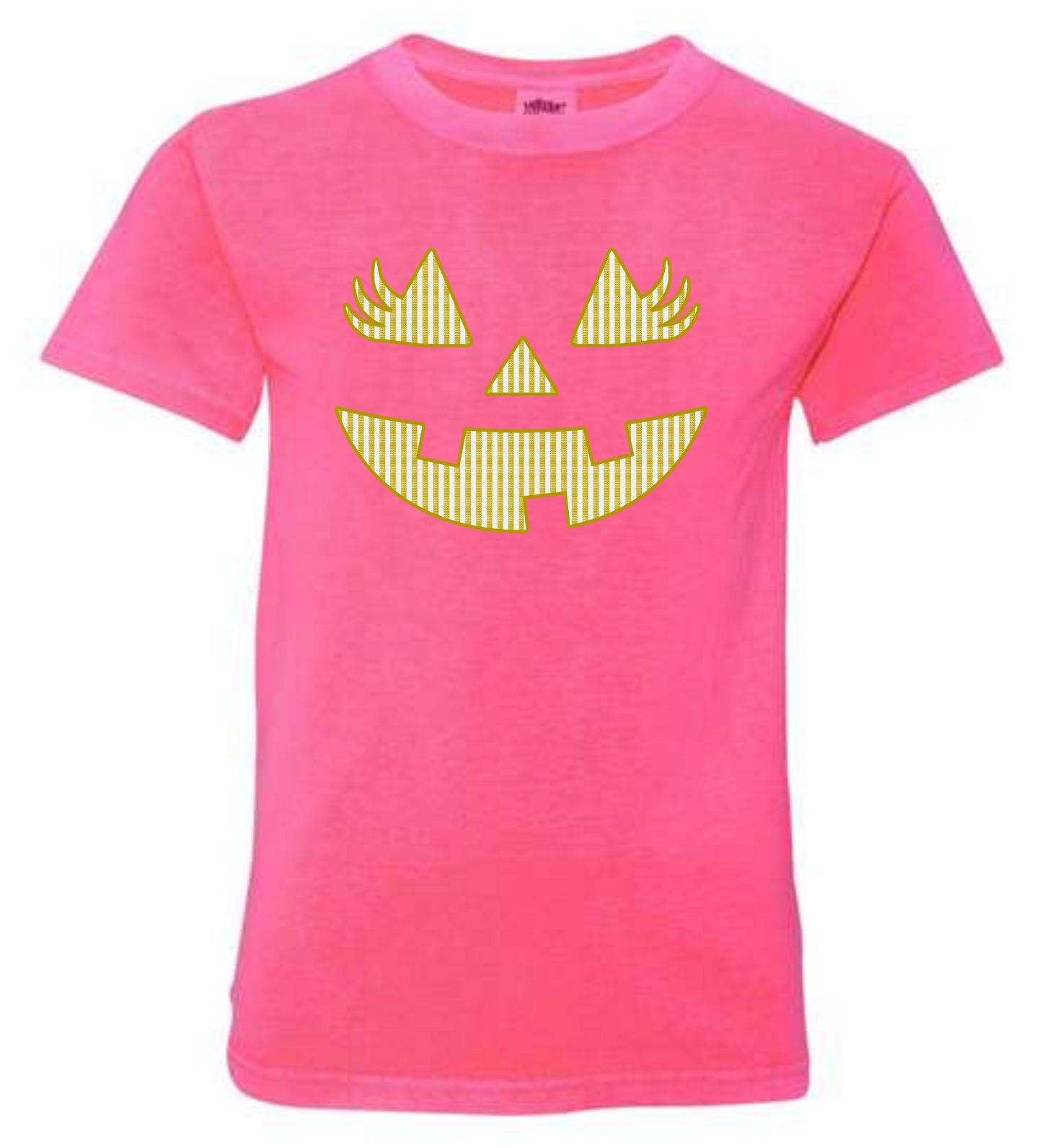 Seersucker Pumpkin Tee - MUDBUGSBTQ