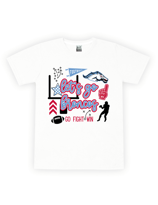 Boys Lets Go Broncos Tee - MUDBUGSBTQ