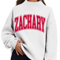 Zachary White Mock Neck Sweatshirt - MUDBUGSBTQ