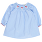 Blue Santa Smocked Dress