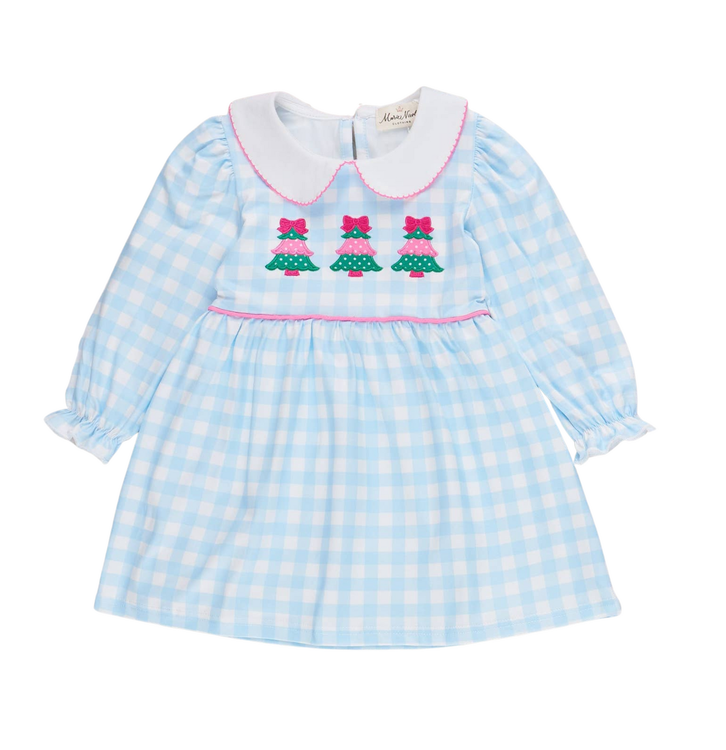 Christmas Tree Gingham Dress