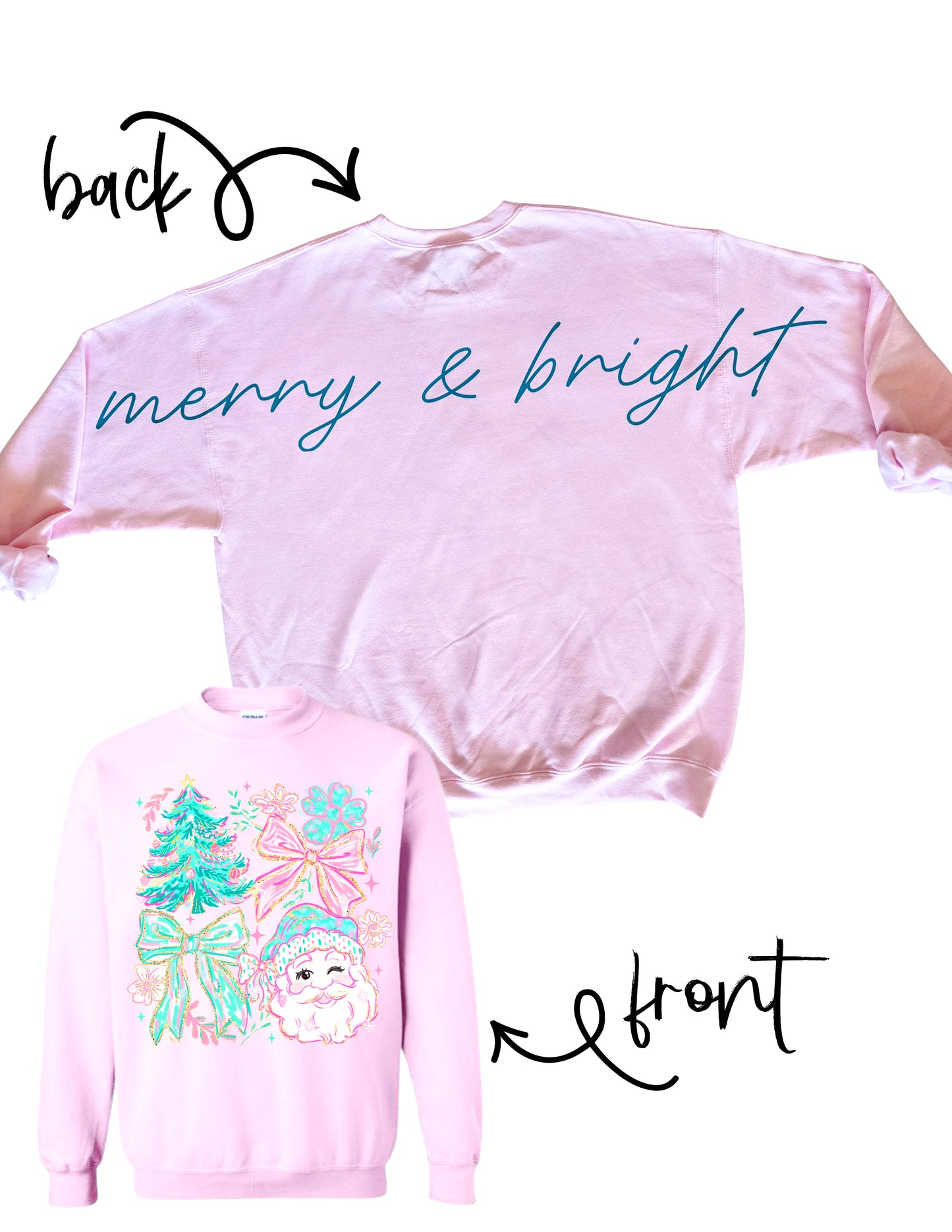 Merry & Bright Santa Sweatshirt
