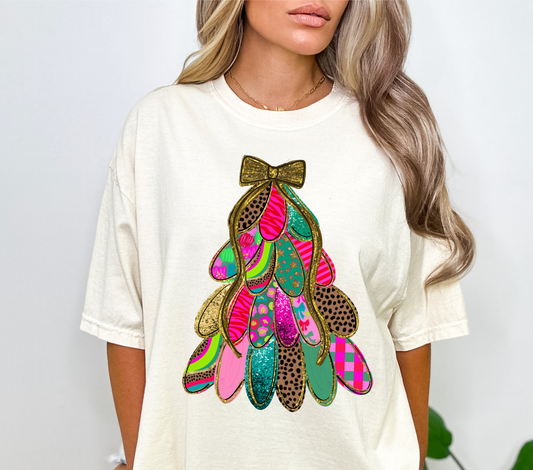 Patternblock Christmas Tree Tee