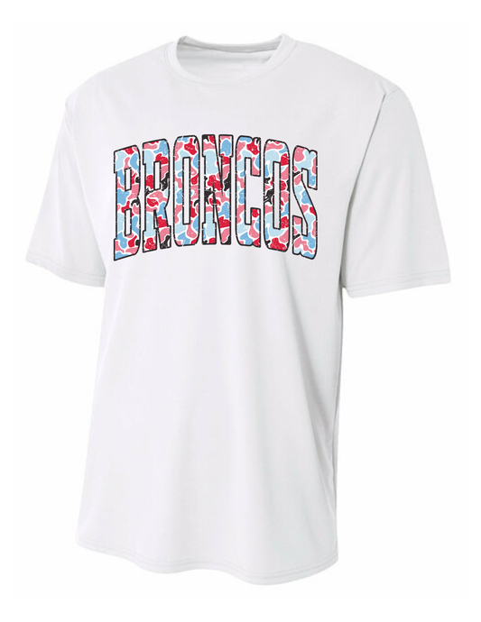Boys Camo Broncos Tee
