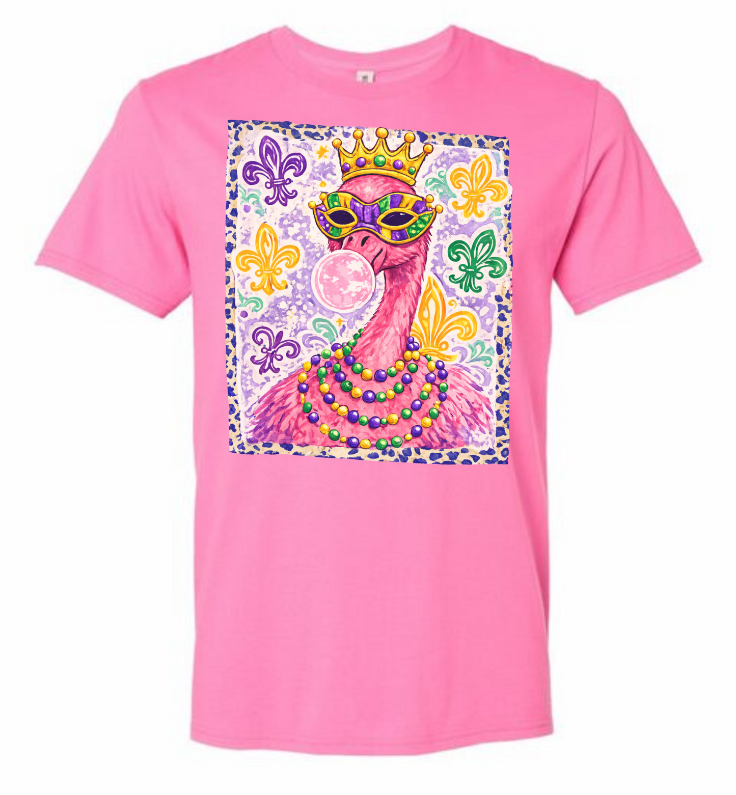 Mardi Gras Flamingo Tee - MUDBUGSBTQ