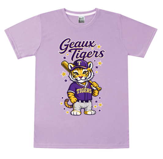 Kids Tiger Baseball Shirt - MUDBUGSBTQ