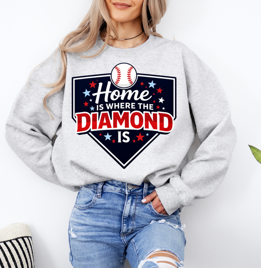 Home is Where the Diamond Is Sweatshirt - MUDBUGSBTQ