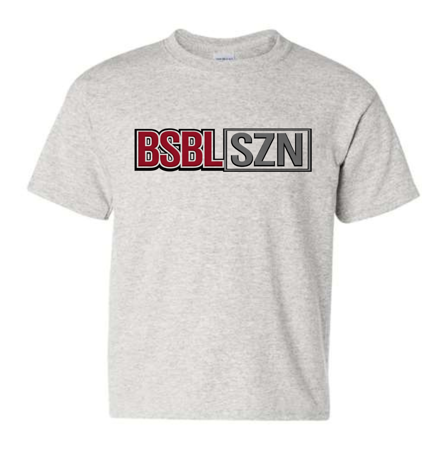 BSBL SZN Tee (maroon&gray) - MUDBUGSBTQ