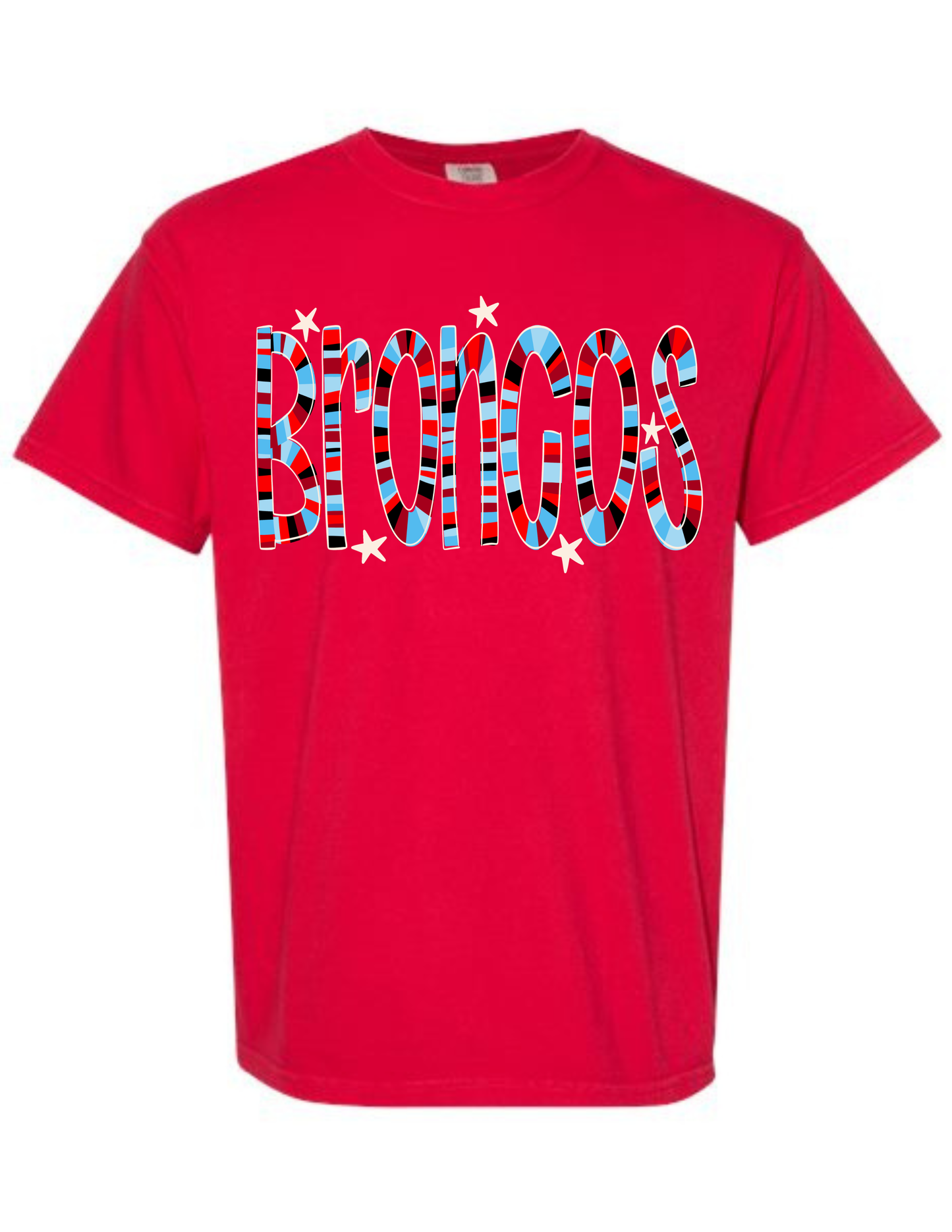Colorful Broncos Tee