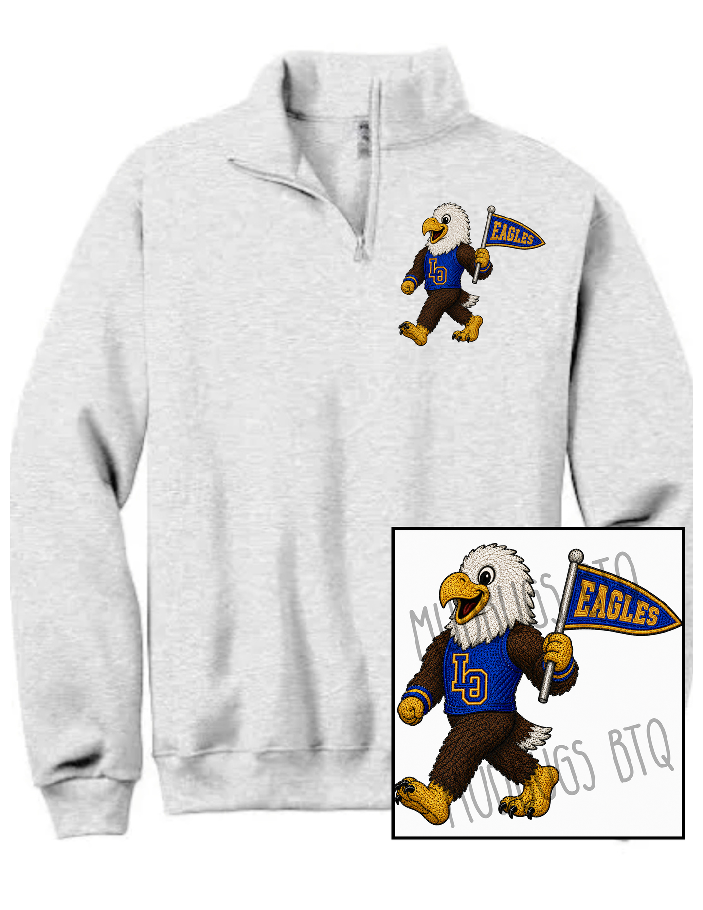 LO Eagles Quarter Zip Sweatshirt