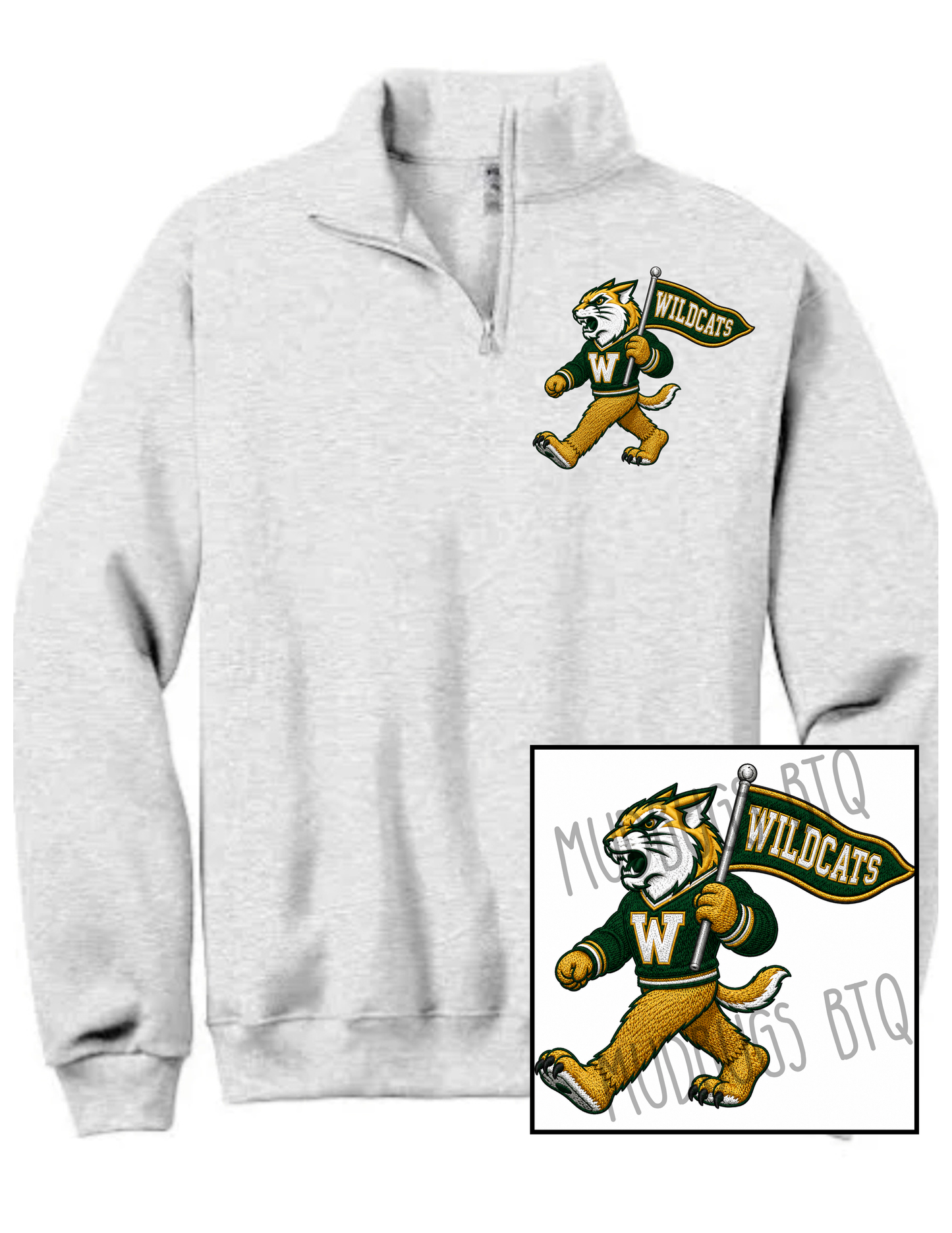 W. Wildcats Quarter Zip Sweatshirt