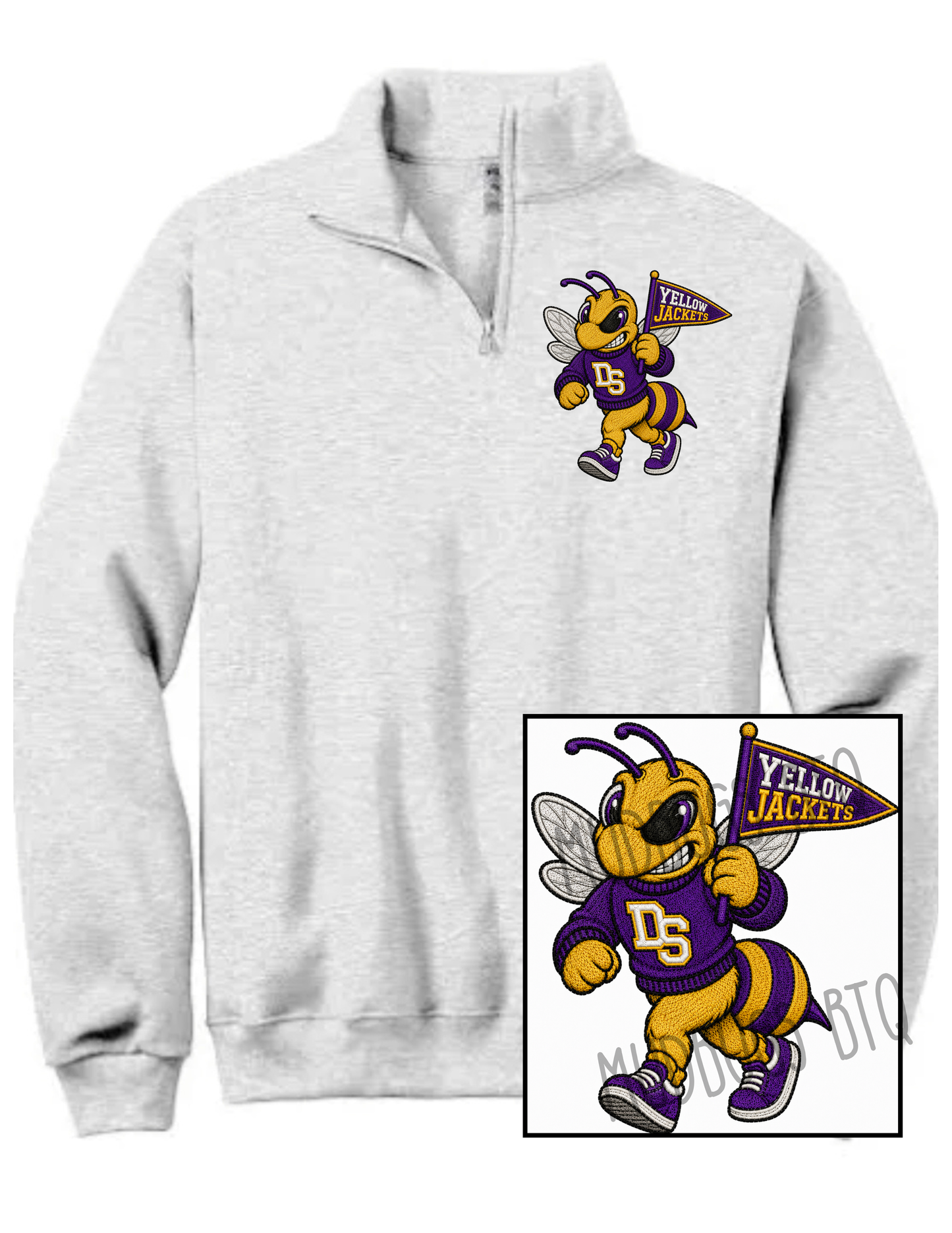 Butch the Yellow Jacket Quarter Zip Sweatshirt
